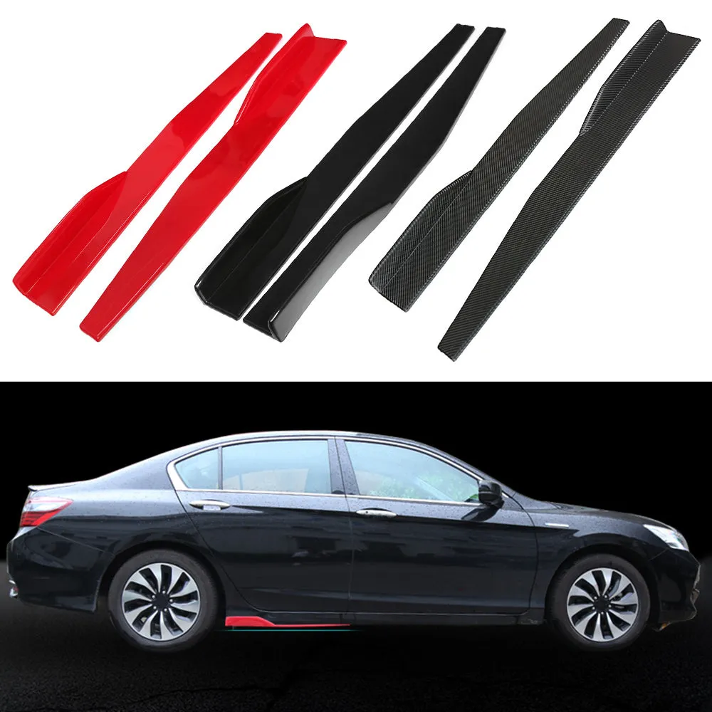 1 Pair Universal Car Side Skirt Splitters Winglet Side Wings