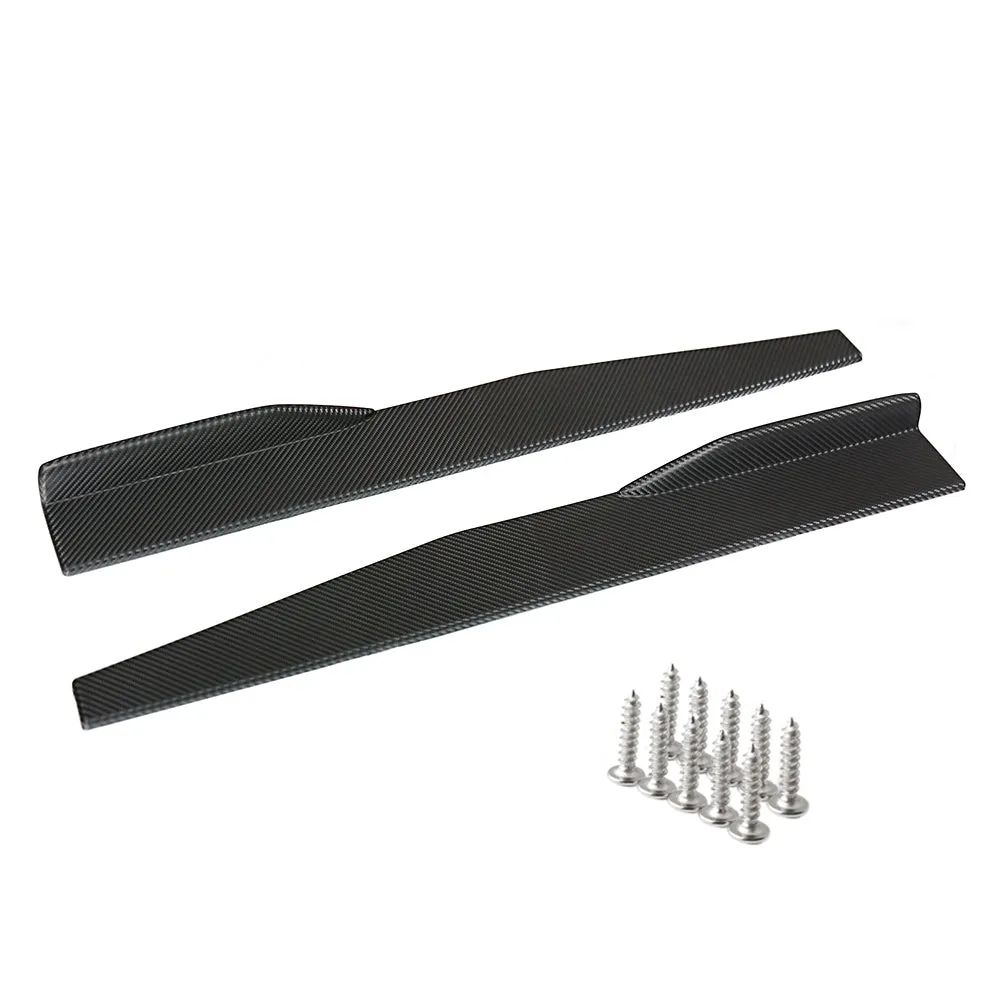 1 Pair Universal Car Side Skirt Splitters Winglet Side Wings