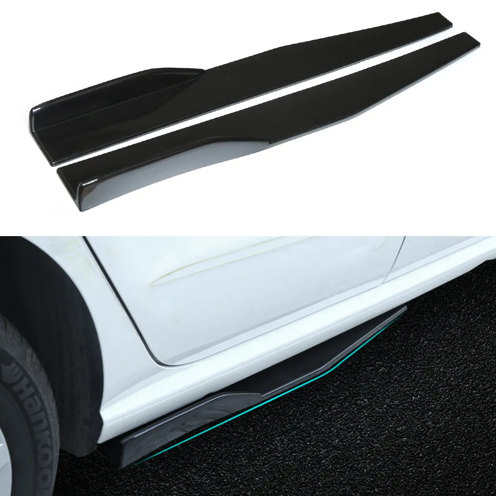 1 Pair Universal Car Side Skirt Splitters Winglet Side Wings
