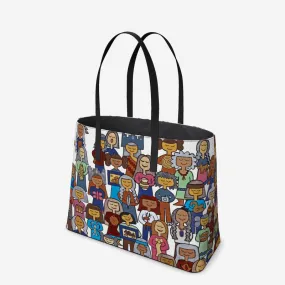 100 Indian Markets Leather Tote (Textured)