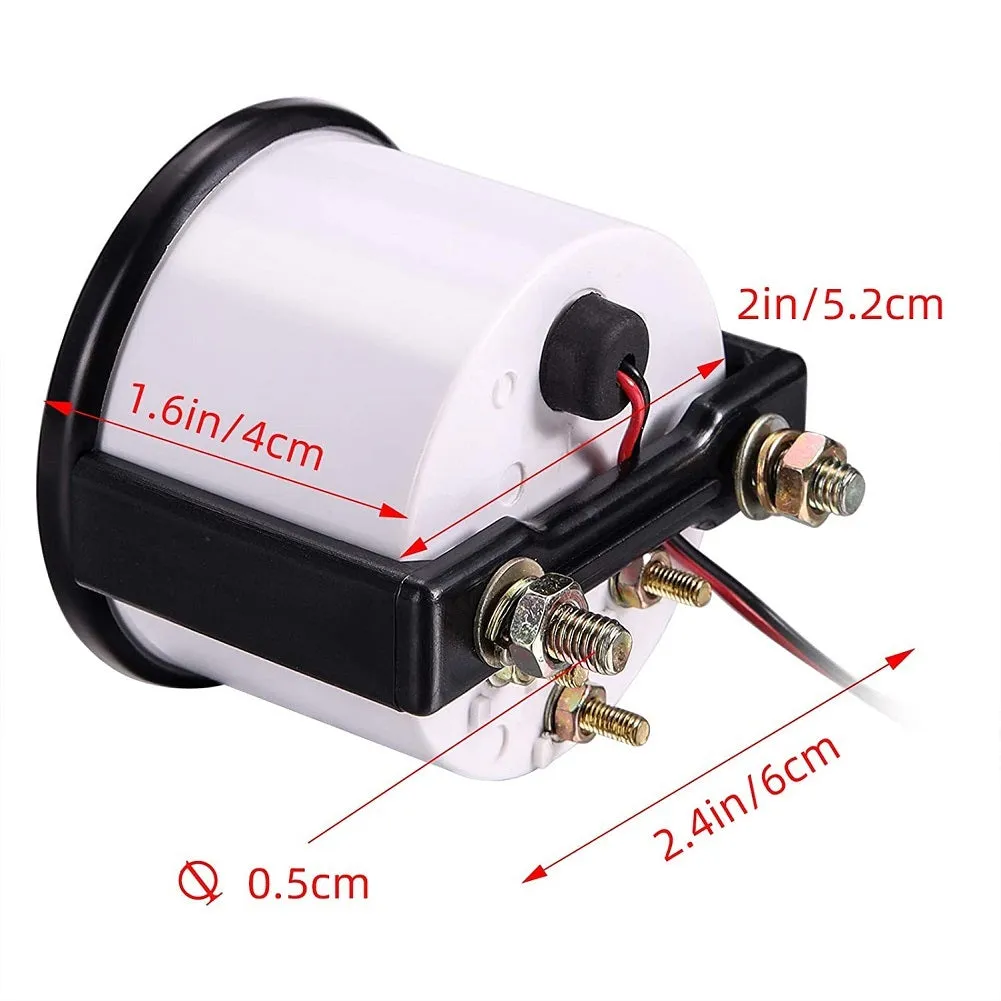 12v 52mm Universal Aluminum Car  Fuel  Gauge Fuel Level Gauge
