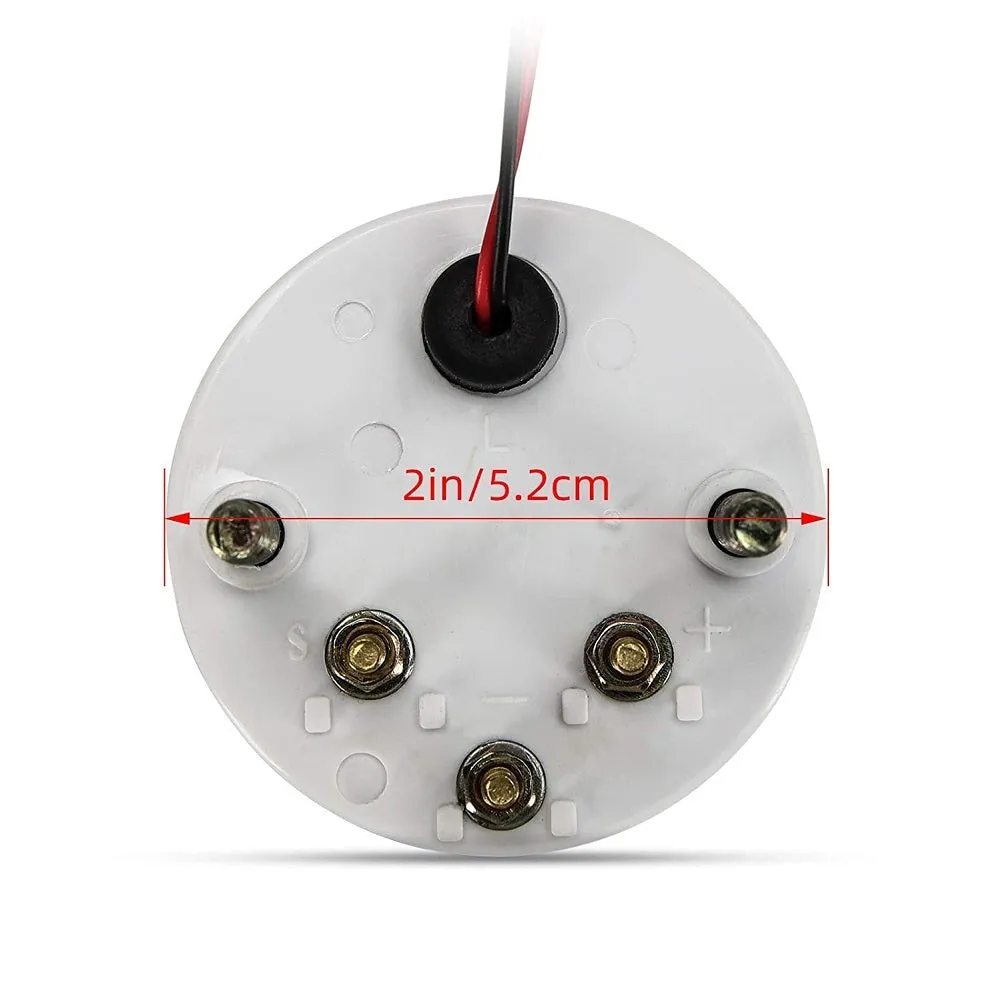 12v 52mm Universal Aluminum Car  Fuel  Gauge Fuel Level Gauge