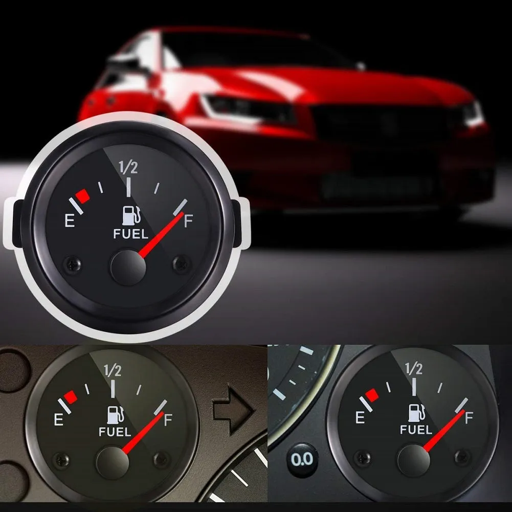 12v 52mm Universal Aluminum Car  Fuel  Gauge Fuel Level Gauge