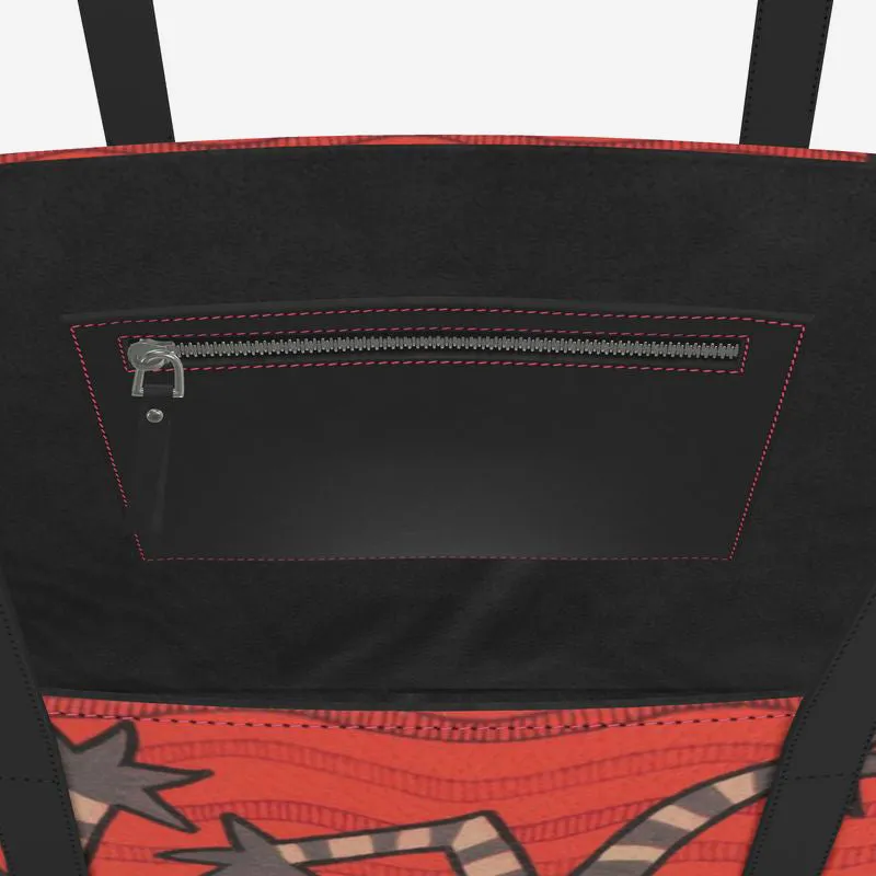 After Indian Market Leather Tote (Textured)