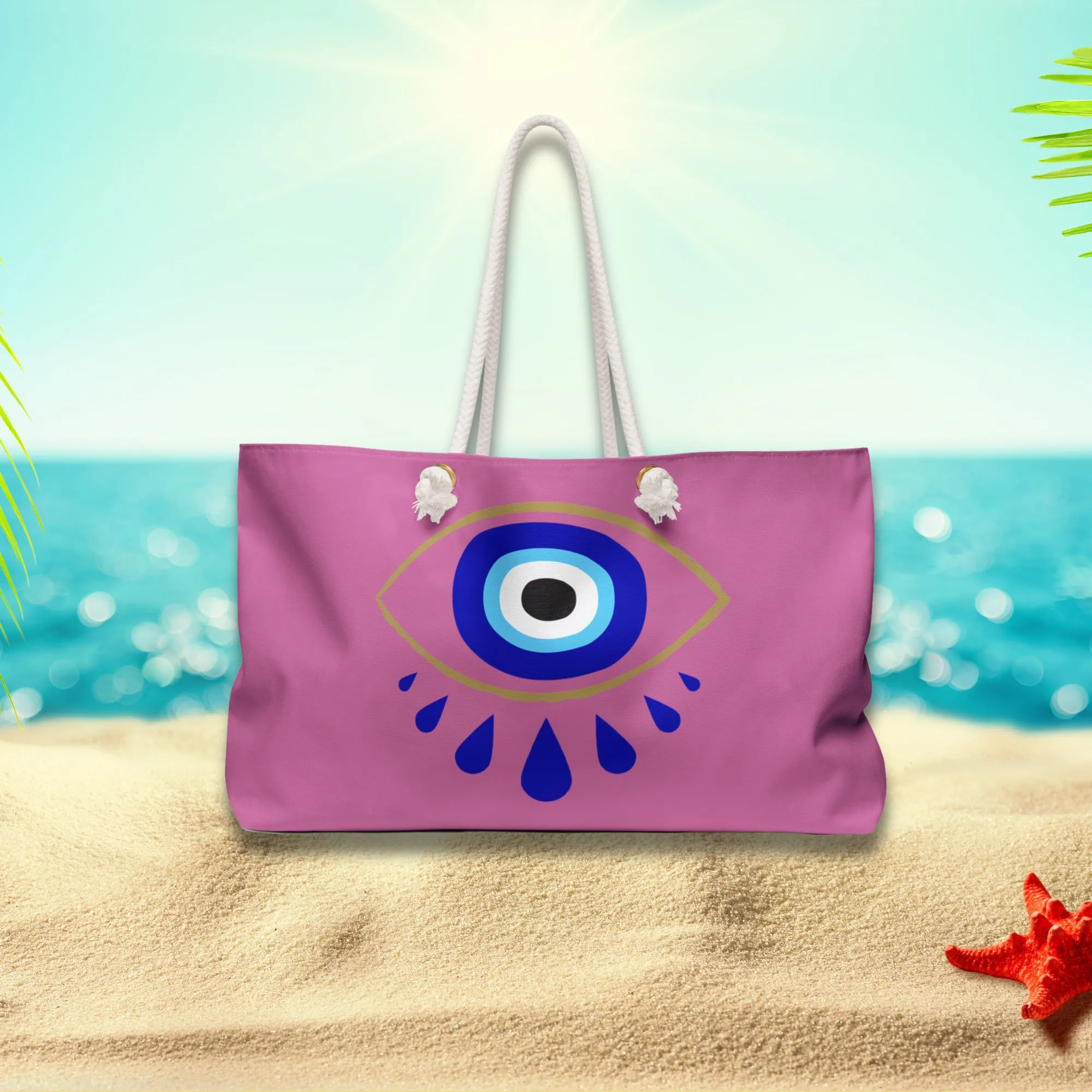 Always Protected Pink Beach Bag