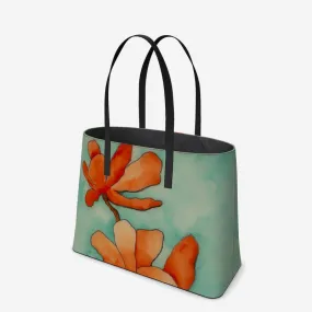 Baraka Bloom Leather Tote (Textured)