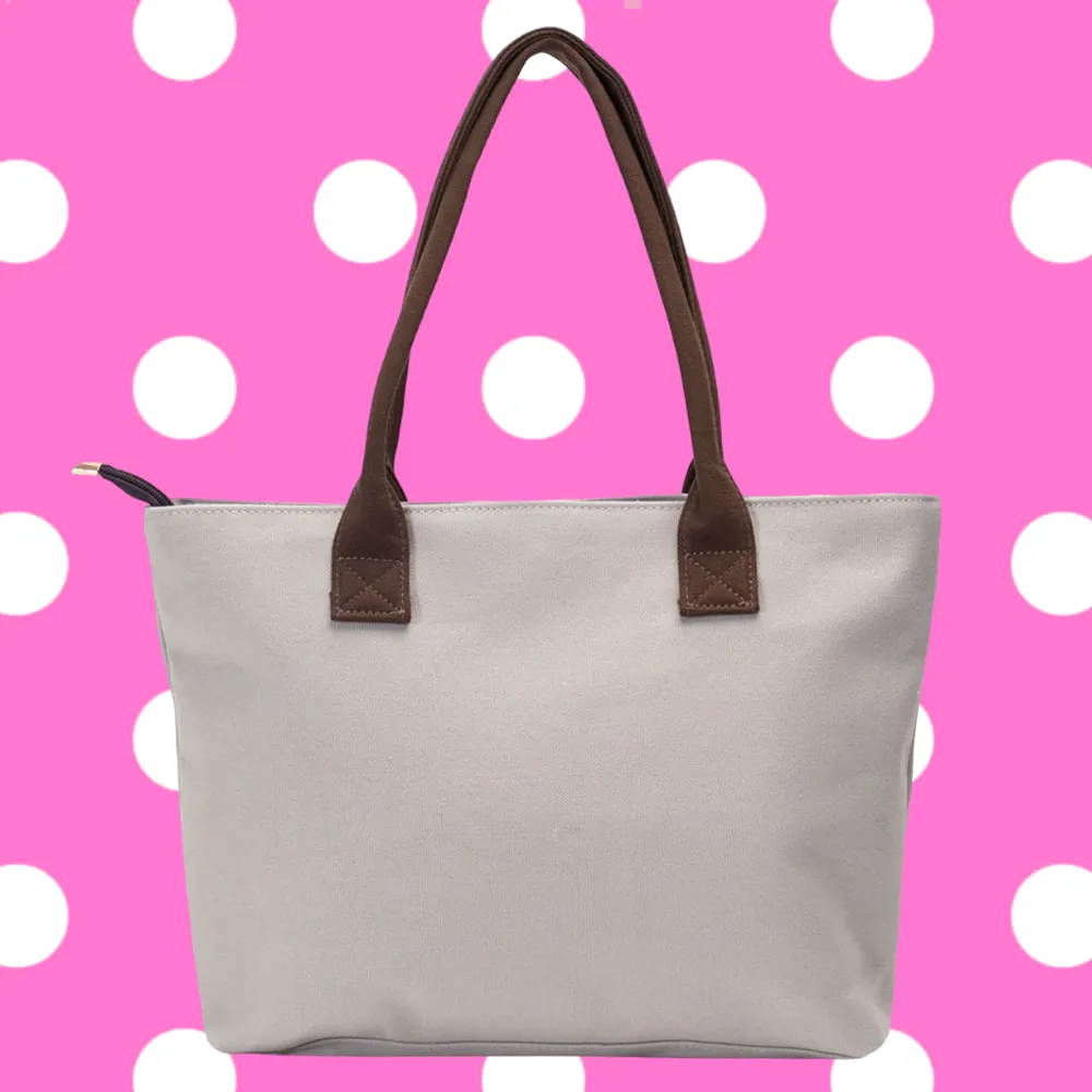 Black Cat with Fish Canvas Tote Bag