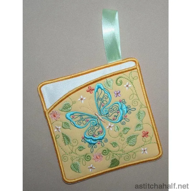 Butterfly Blue Pot Holders