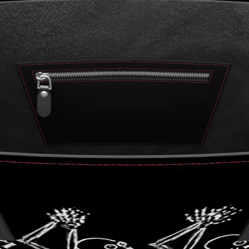 Eskeleto Bailando X3 Leather Tote (Textured)