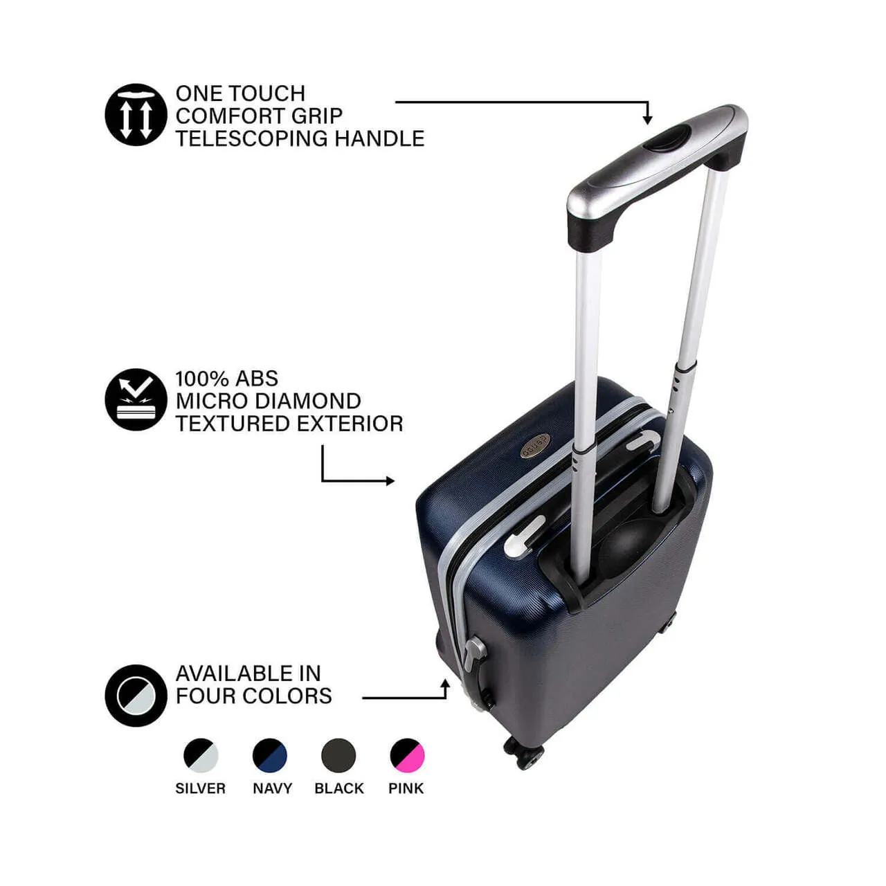 Germany Flag 21" Carry-On Spinner in NAVY