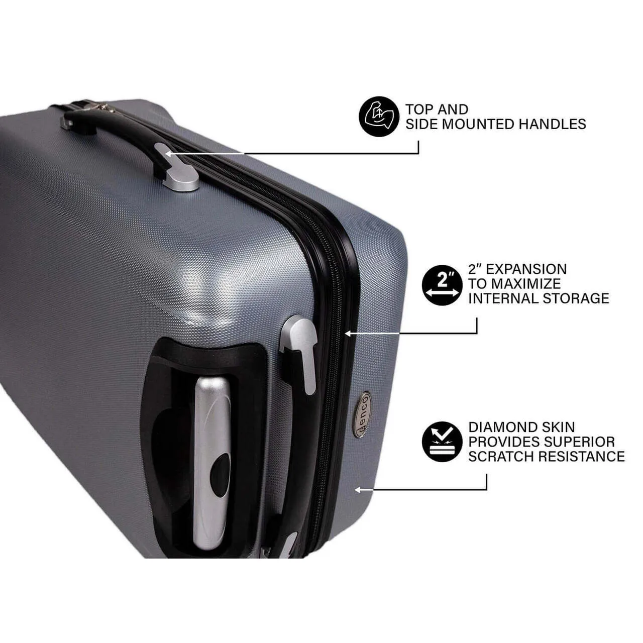 Germany Flag 21" Carry-On Spinner in NAVY