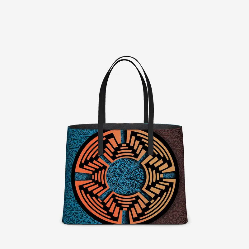Hiosik Futurism II Leather Tote (Textured)