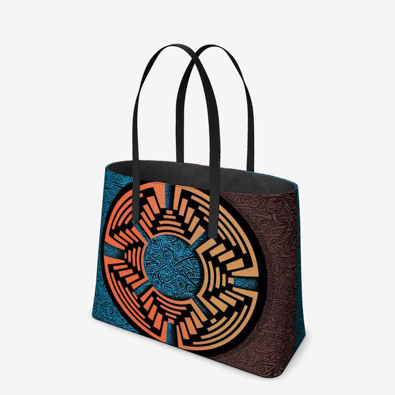 Hiosik Futurism II Leather Tote (Textured)