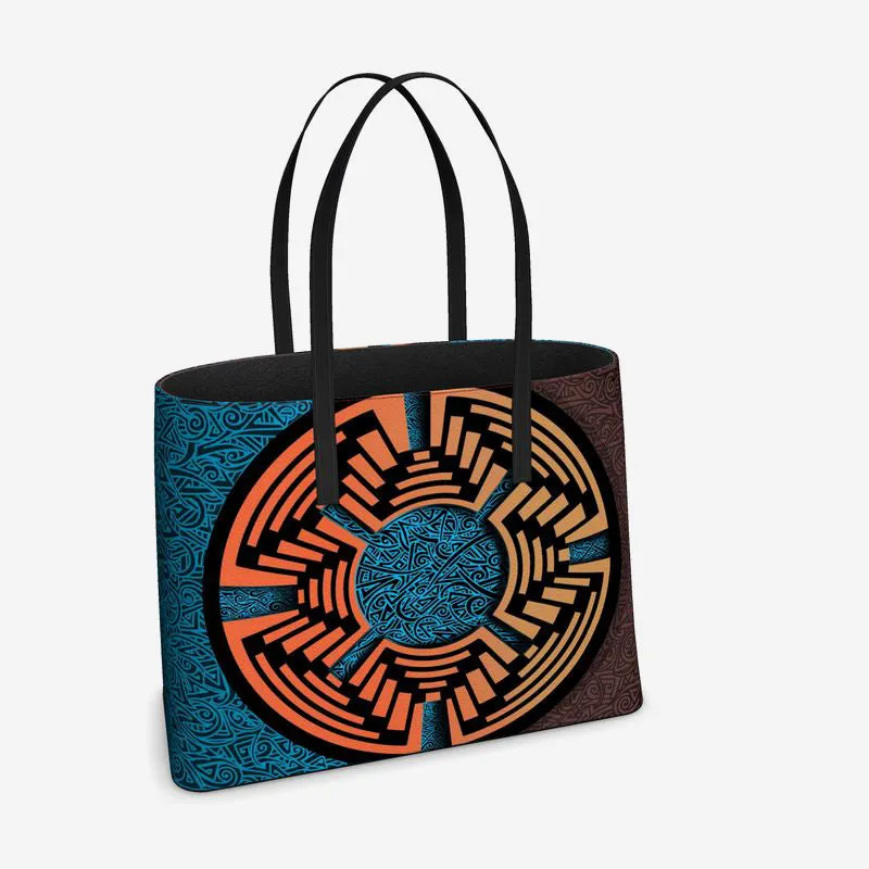 Hiosik Futurism II Leather Tote (Textured)