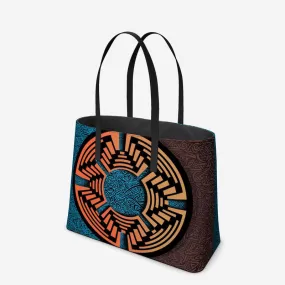 Hiosik Futurism II Leather Tote (Textured)