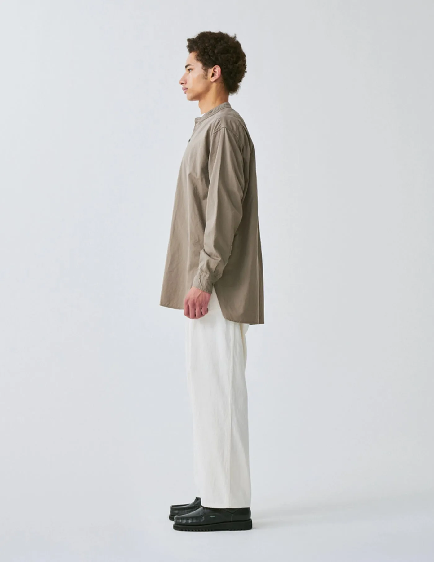 KS22FSH03 GARMENT DYED STAND COLLAR SHIRT