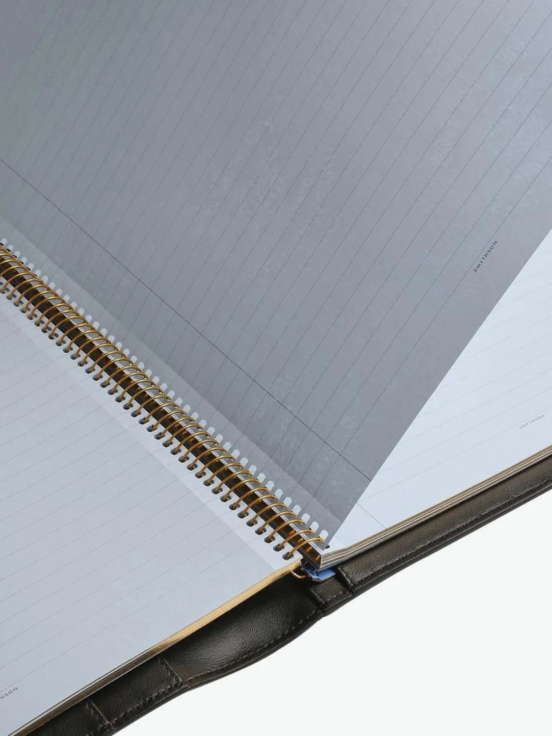 Leather A4 Writing Folder Navy