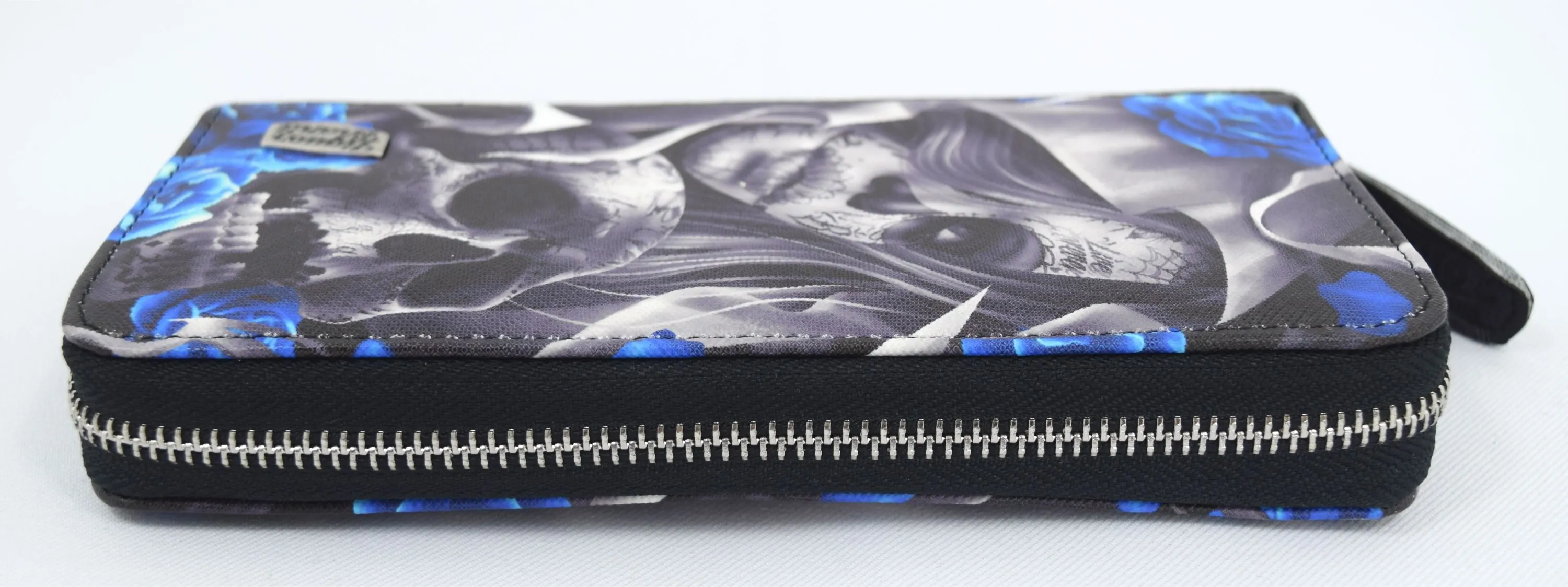 Liquorbrand Los Muertos Sugar Skull zip around clutch Wallet