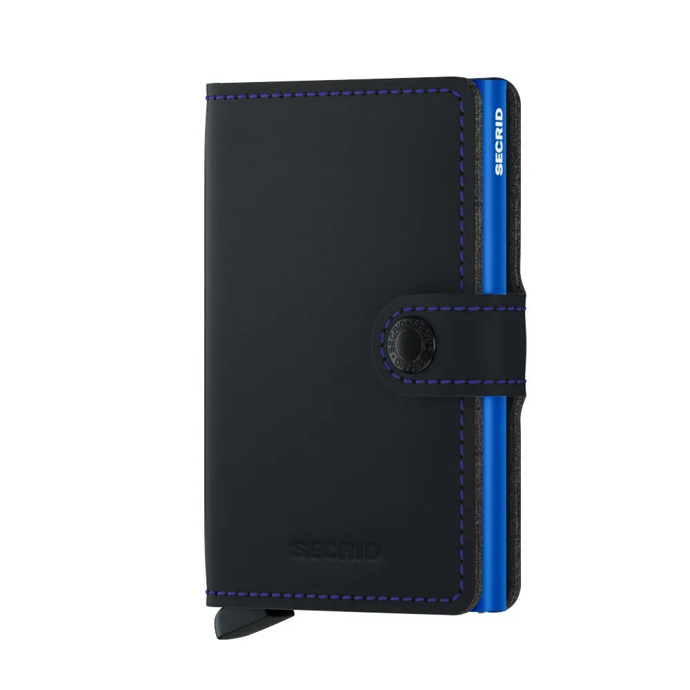 Miniwallet Matte - Black & Blue