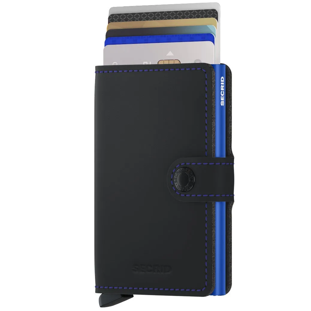 Miniwallet Matte - Black & Blue