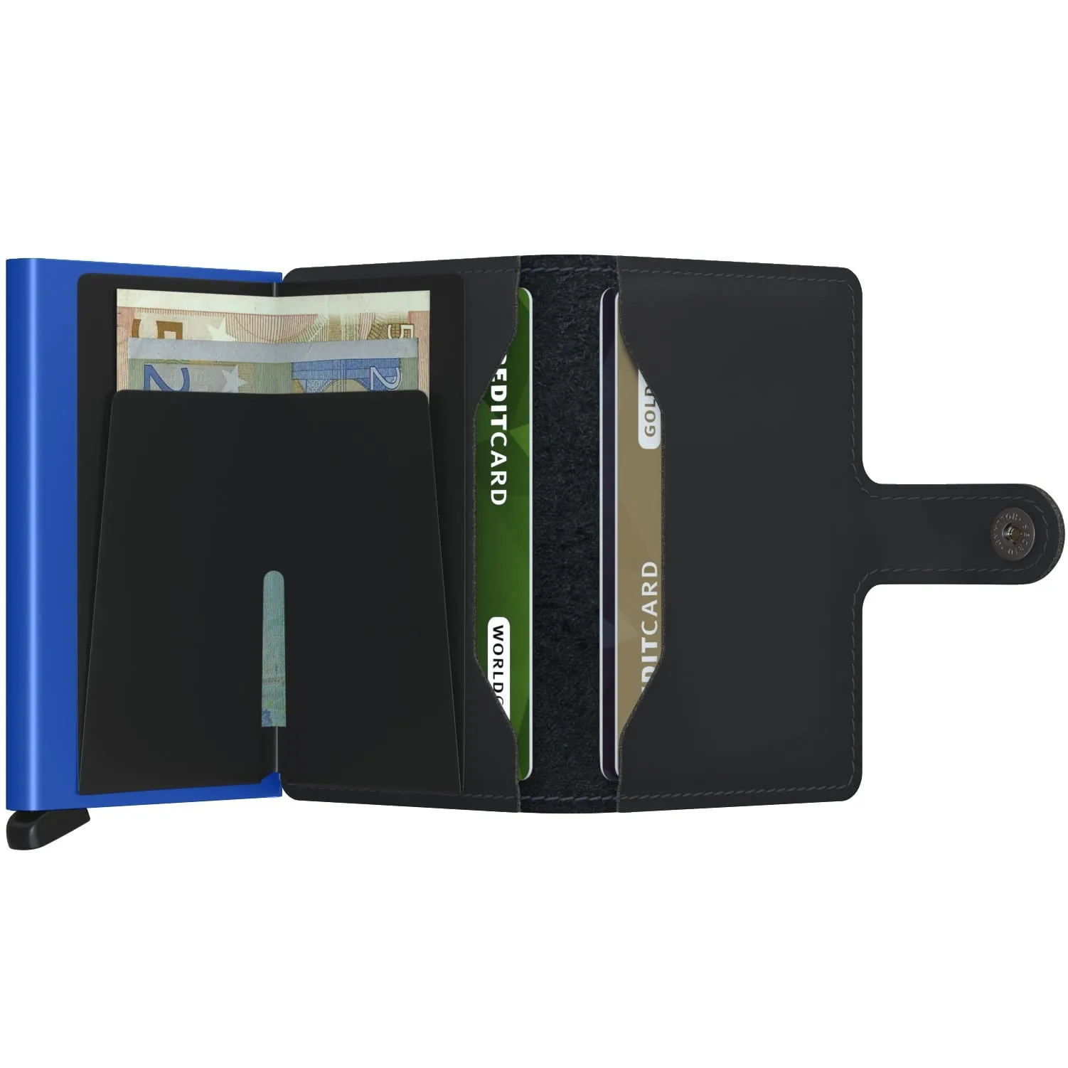 Miniwallet Matte - Black & Blue