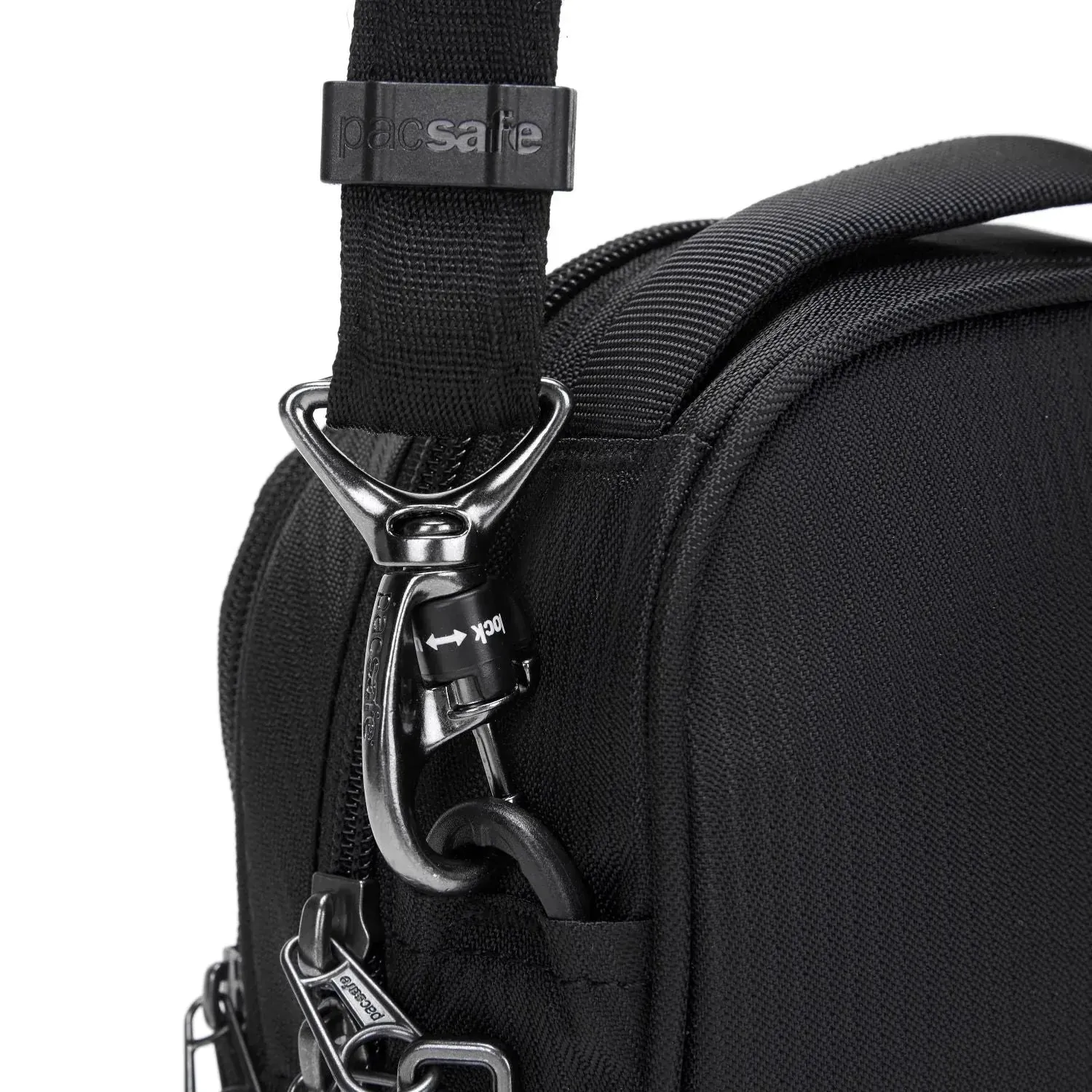 Pacsafe Metrosafe LS100 Crossbody Anti-Theft Messenger Bag in Black