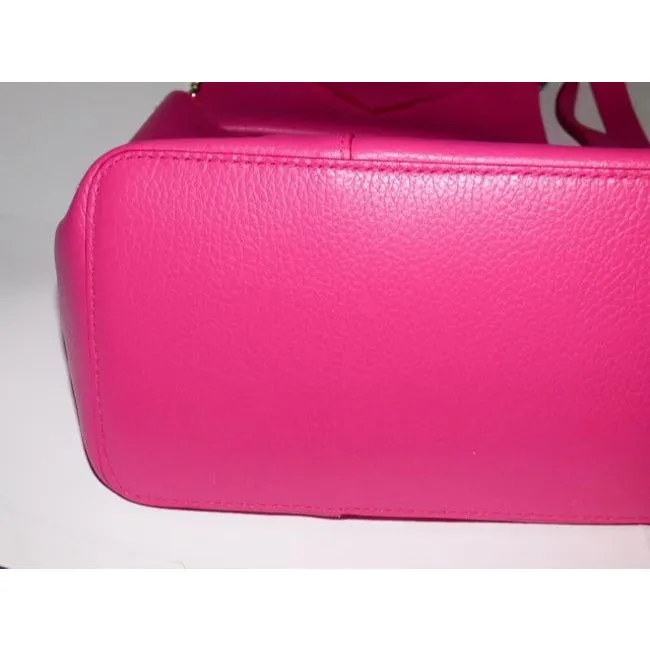 SALE! NWT, Barbie pink leather, Furla tote bag w wallet on a chain