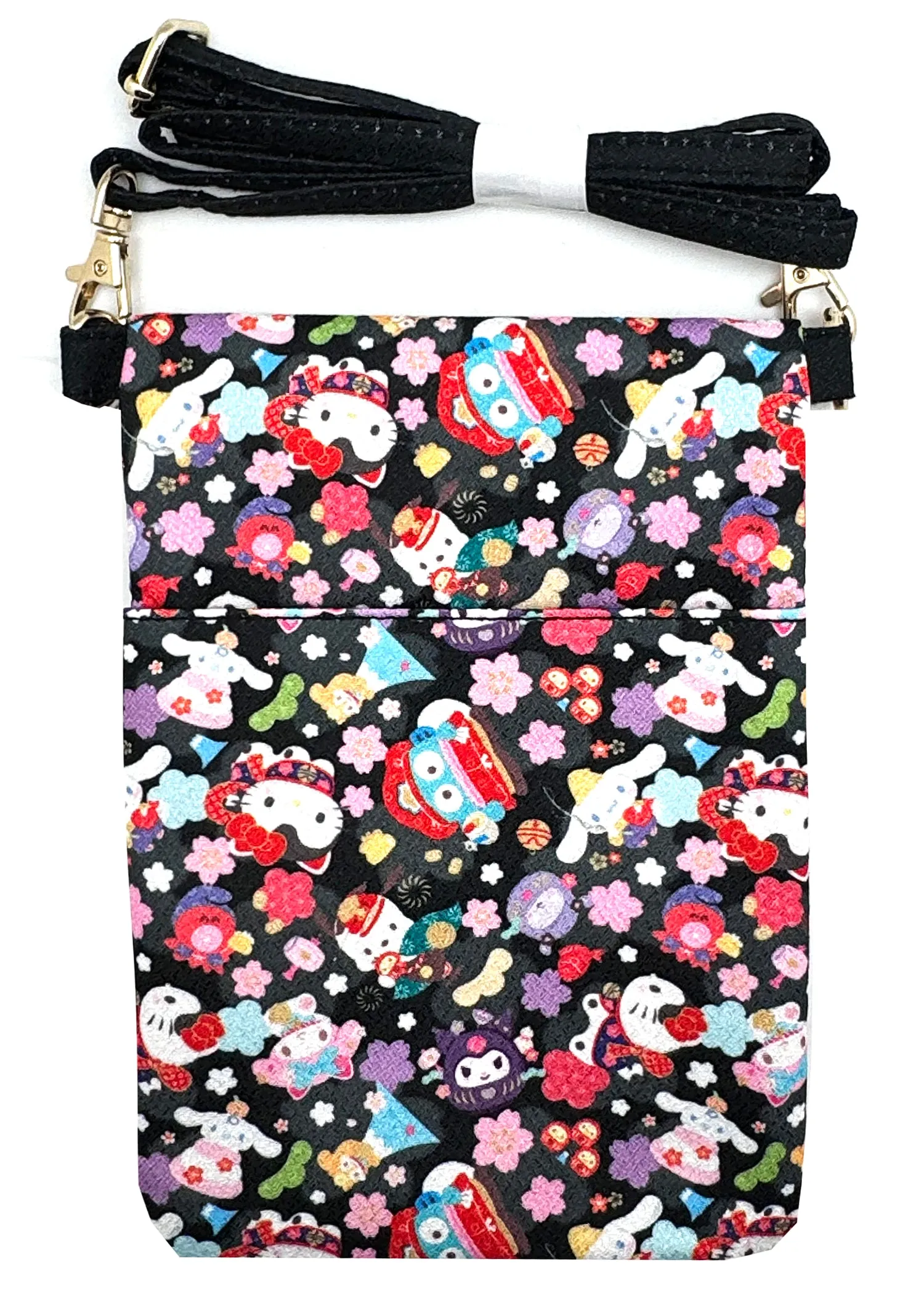 Sanrio Hello Kitty & Friends Sakura AOP Passport Crossbody Bag