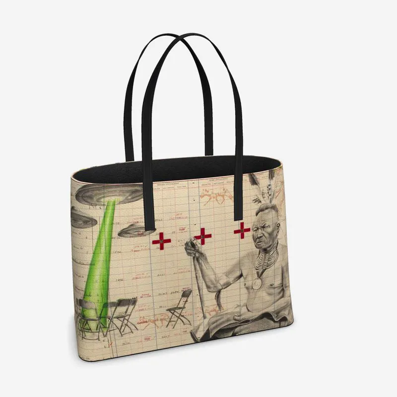 See Haw Leather Tote (Textured)