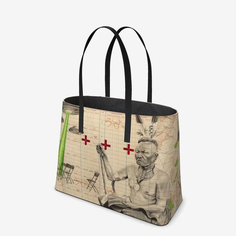 See Haw Leather Tote (Textured)