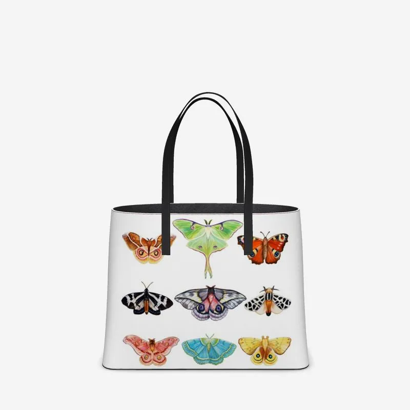 Silver Chrysalis I Leather Tote