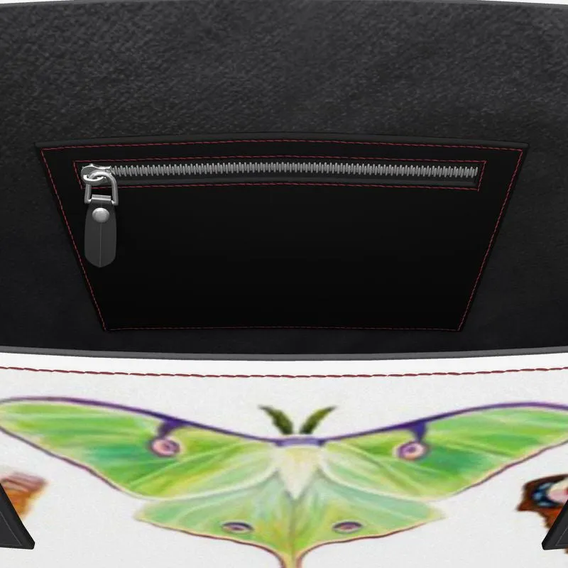 Silver Chrysalis I Leather Tote
