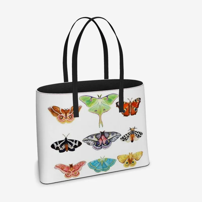 Silver Chrysalis I Leather Tote