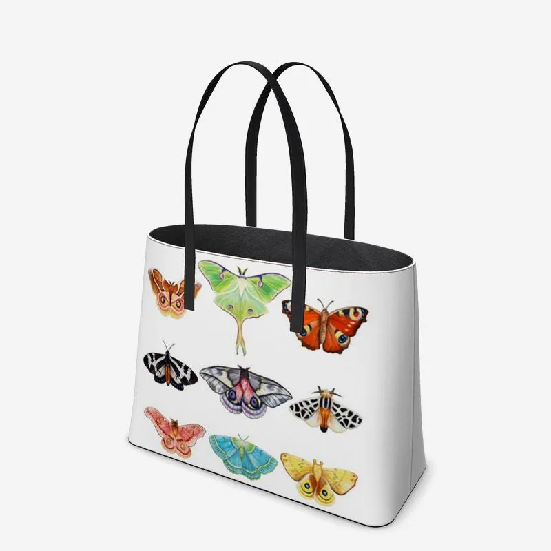 Silver Chrysalis I Leather Tote