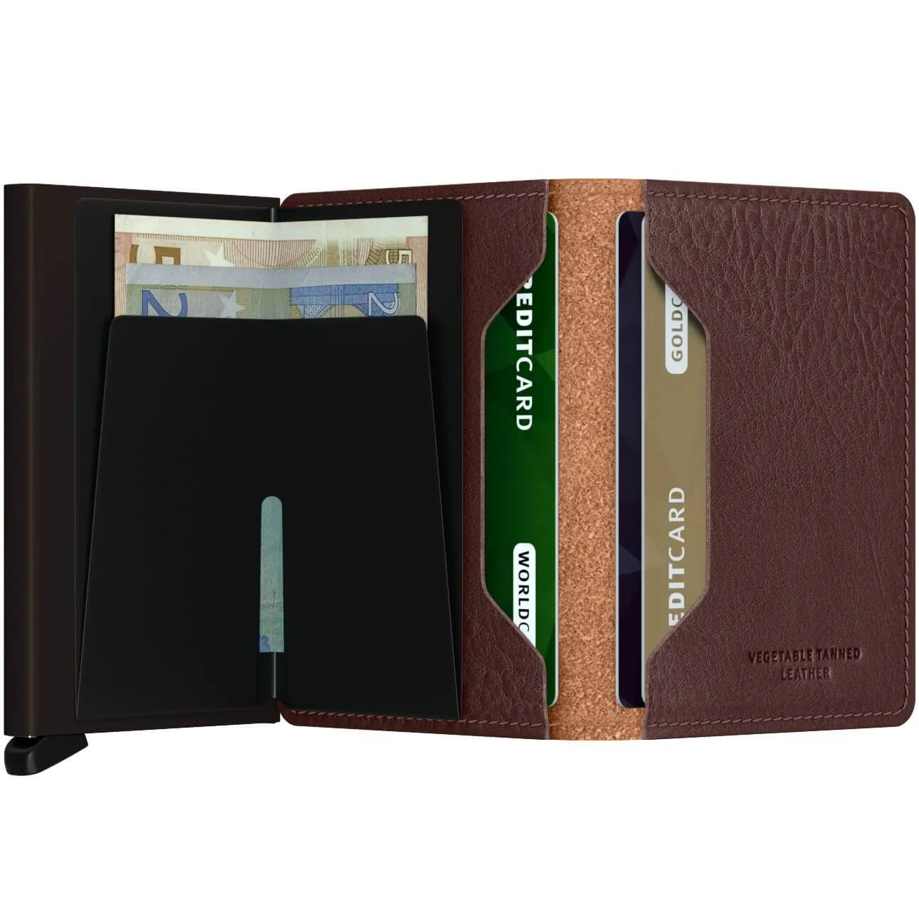 Slimwallet Veg Tanned - Espresso-Brown