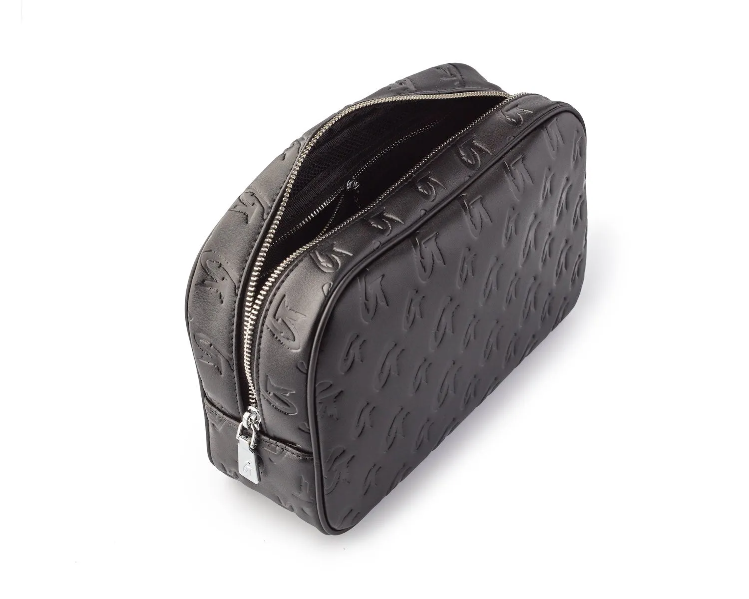 SMALL MONOGRAM TOILETRY BAG - BLACK BLACK