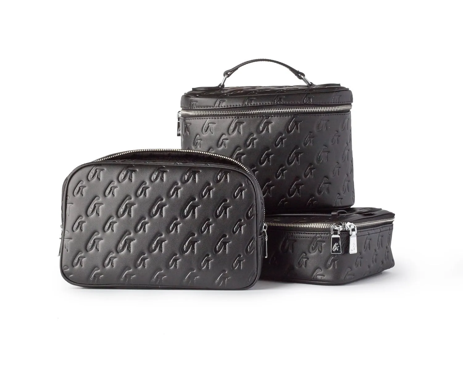 SMALL MONOGRAM TOILETRY BAG - BLACK BLACK