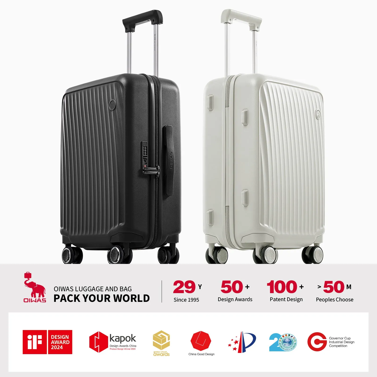 SMOOTH Luggage Sets 2 Piece  20'' Carry-on   28'' Check-in