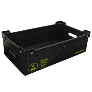 STORAGE CONTAINER, PLASTEK, 22-7/8x12-7/8x12-5/8, STACKING-5PK
