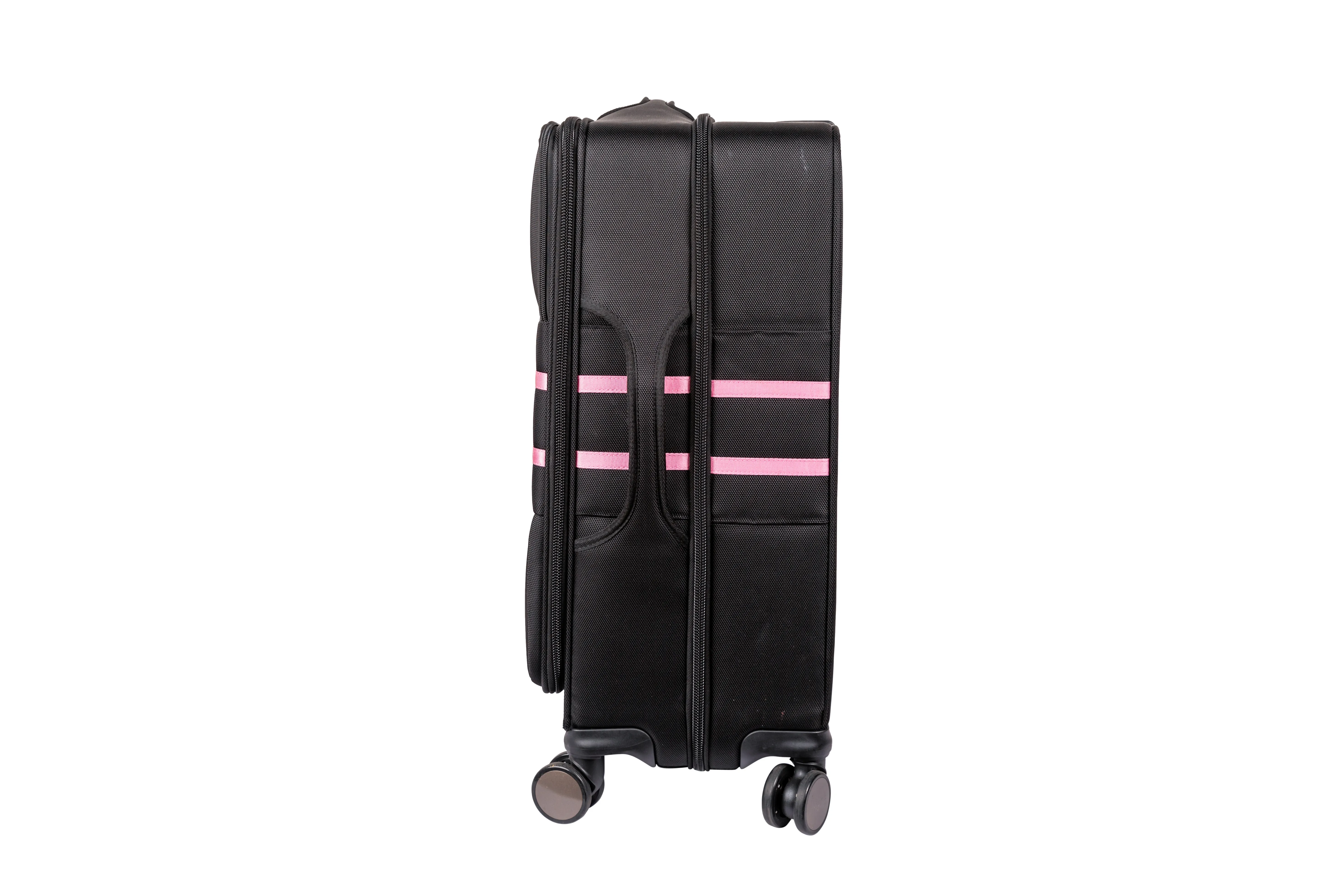 The Jazzy 26" Check-Bag (Pink Stripes)