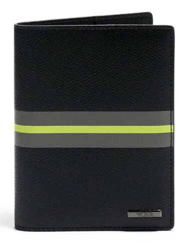 Tumi Passport Cover Black with a Stripe